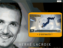 Tablet Screenshot of hervelacroix.com